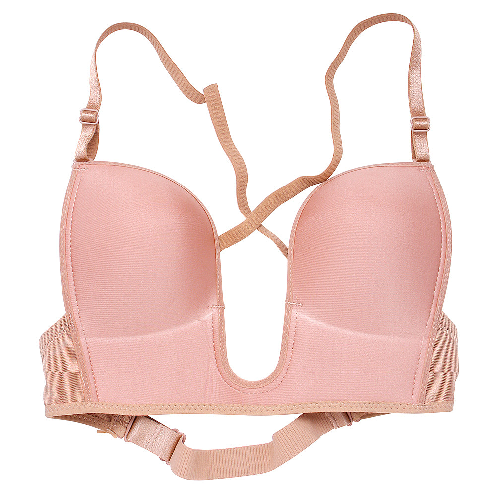 U Plunge Low Back Bra