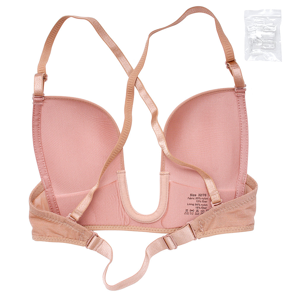 U Plunge Low Back Bra