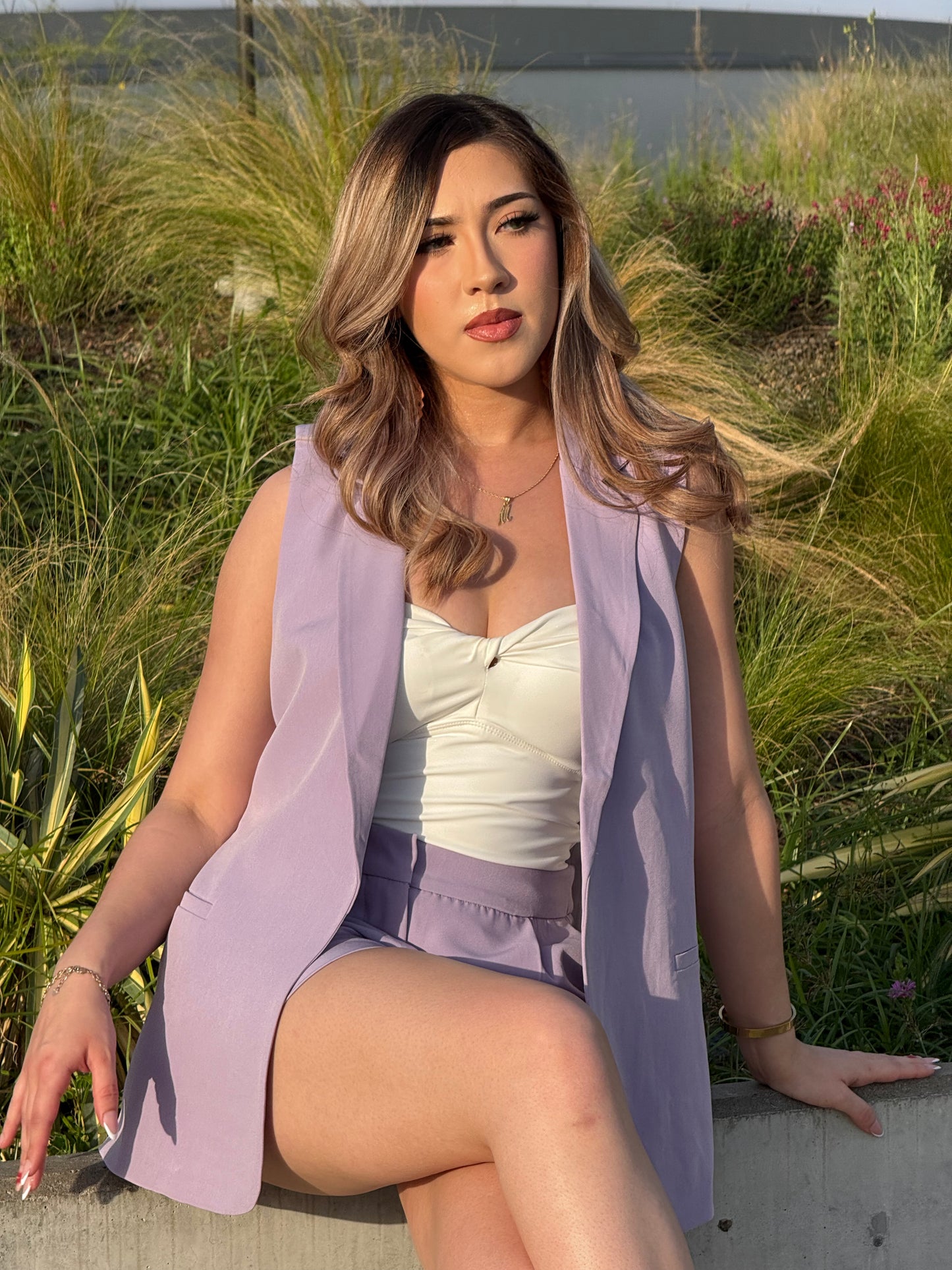 Collared Sleeveless Open Front Vest With Pocket