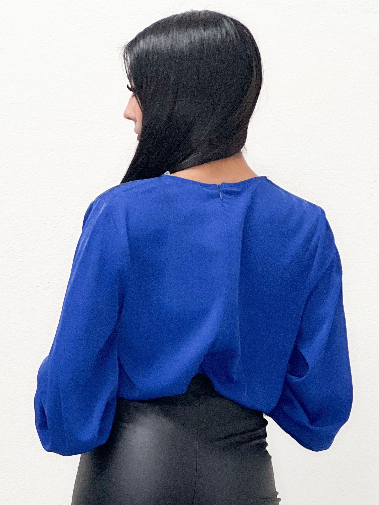 Blue Rhinestones Bodysuit no