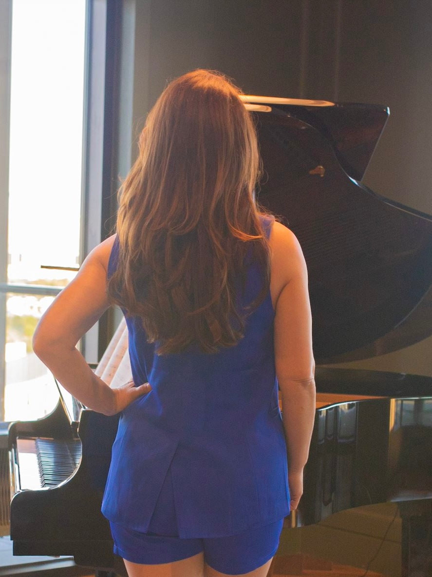 Plus Open Front Vest Jacket