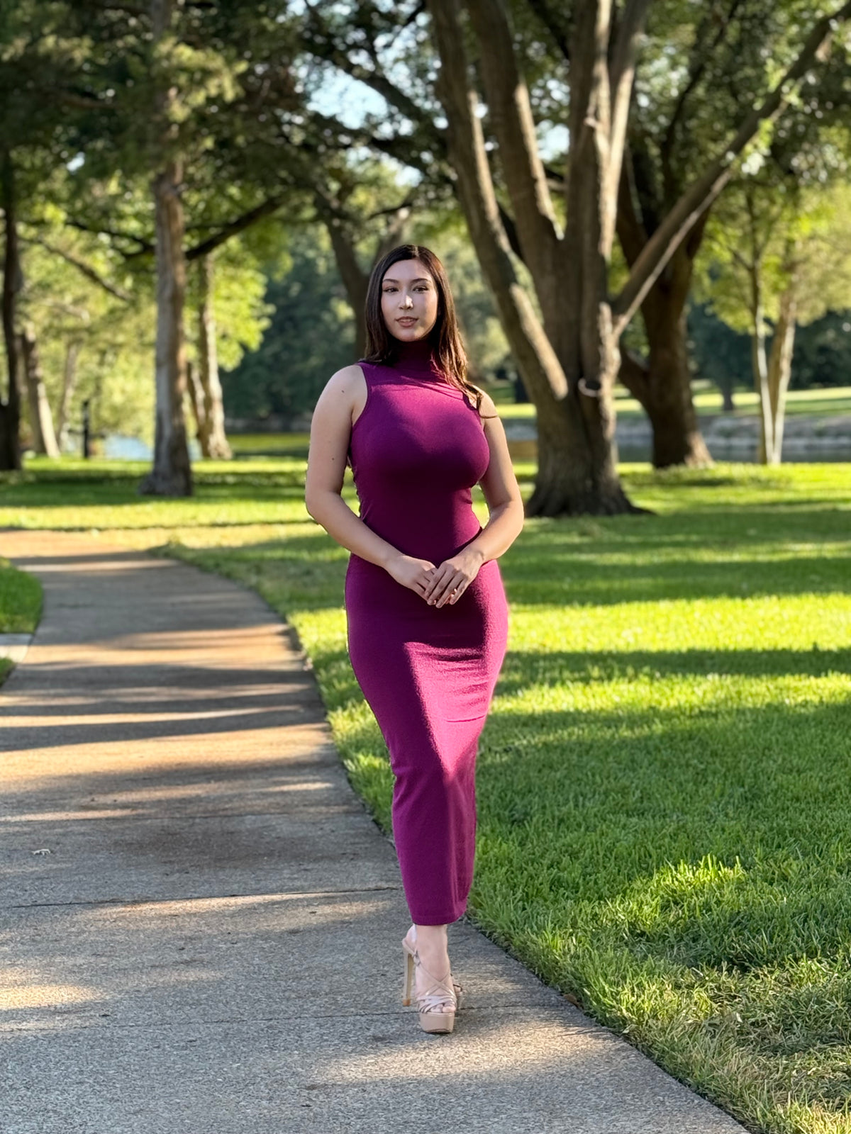 Turtleneck Maxi Dress