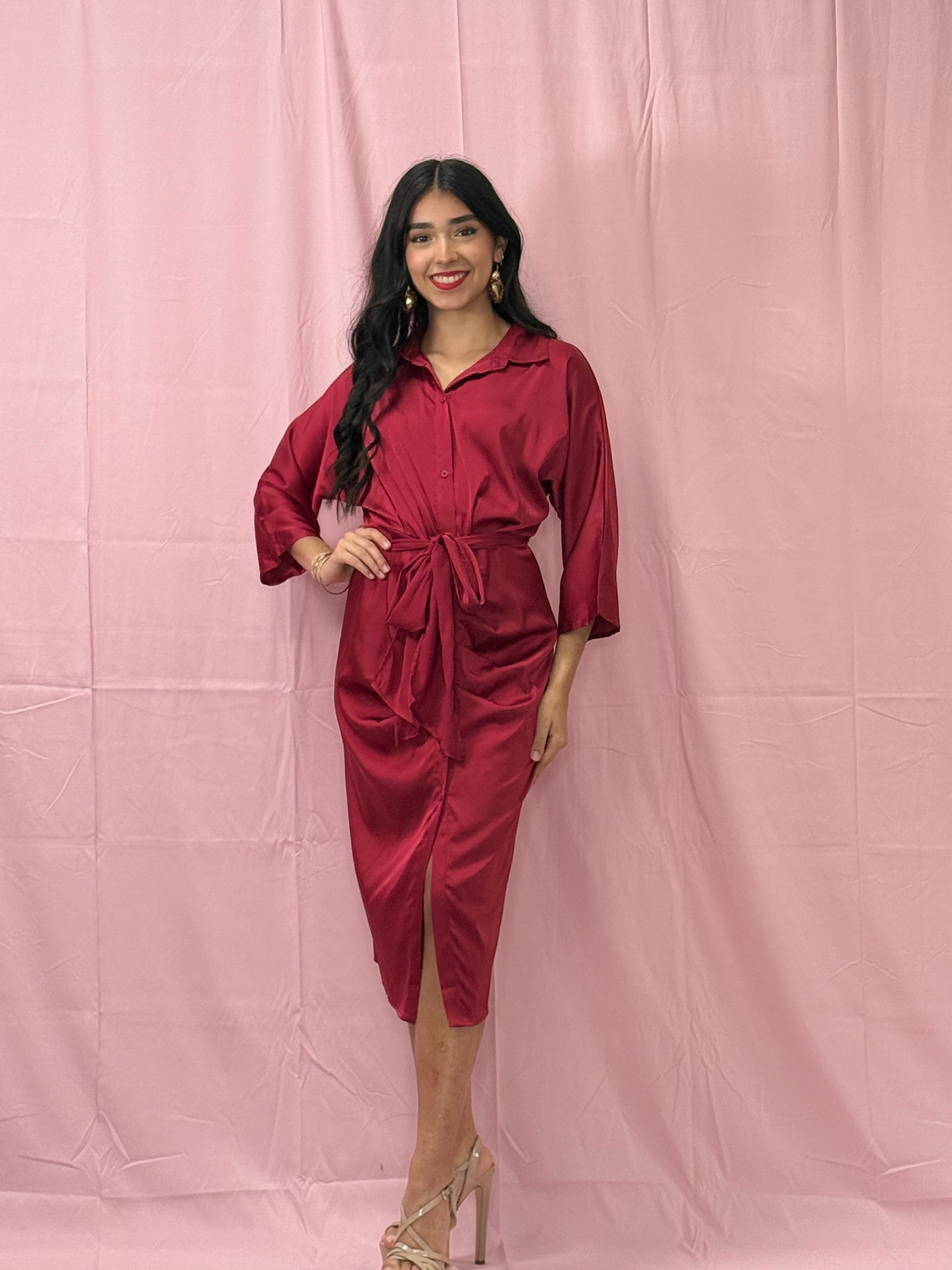 satin button up midi dress Button Silk Dress - Women Midi Dress - Silk Prom Dress
