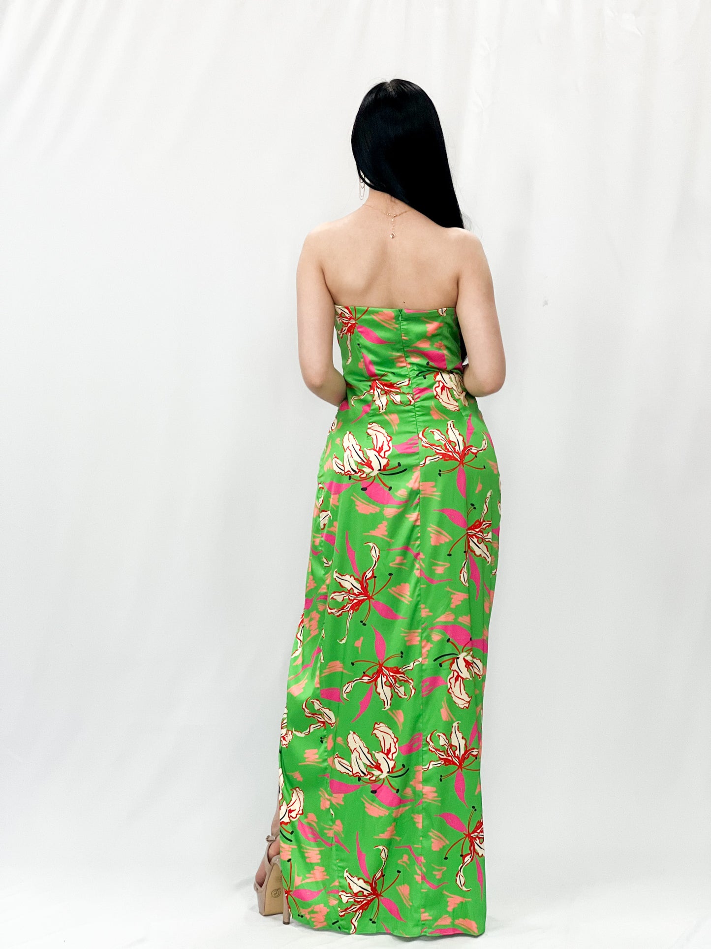 Lime Green woven Dress