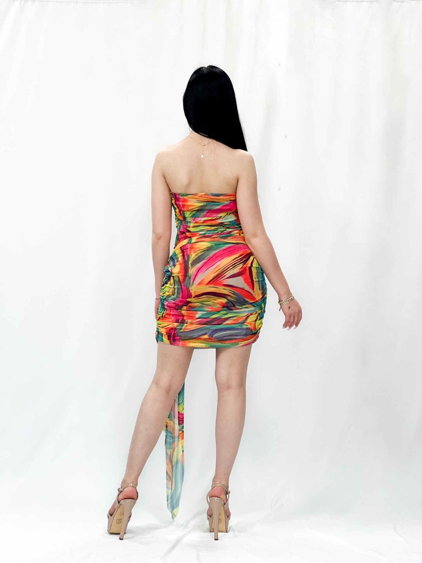 Multicolor Mini Dress