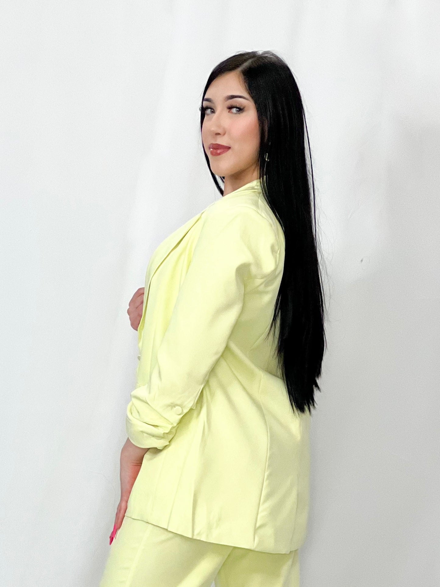 Casual Blazers Open Front Long Sleeve