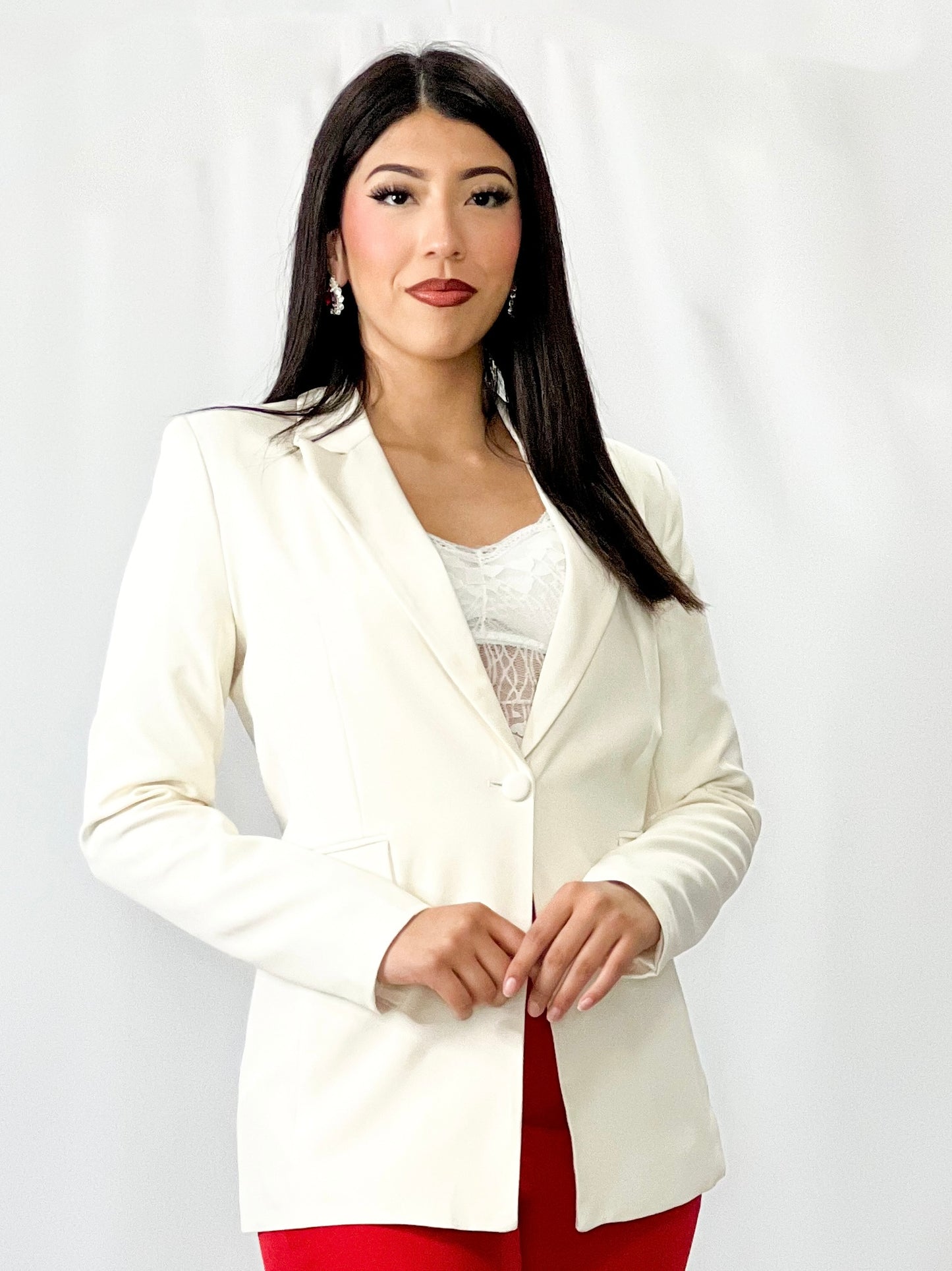 Formal Off White Blazer