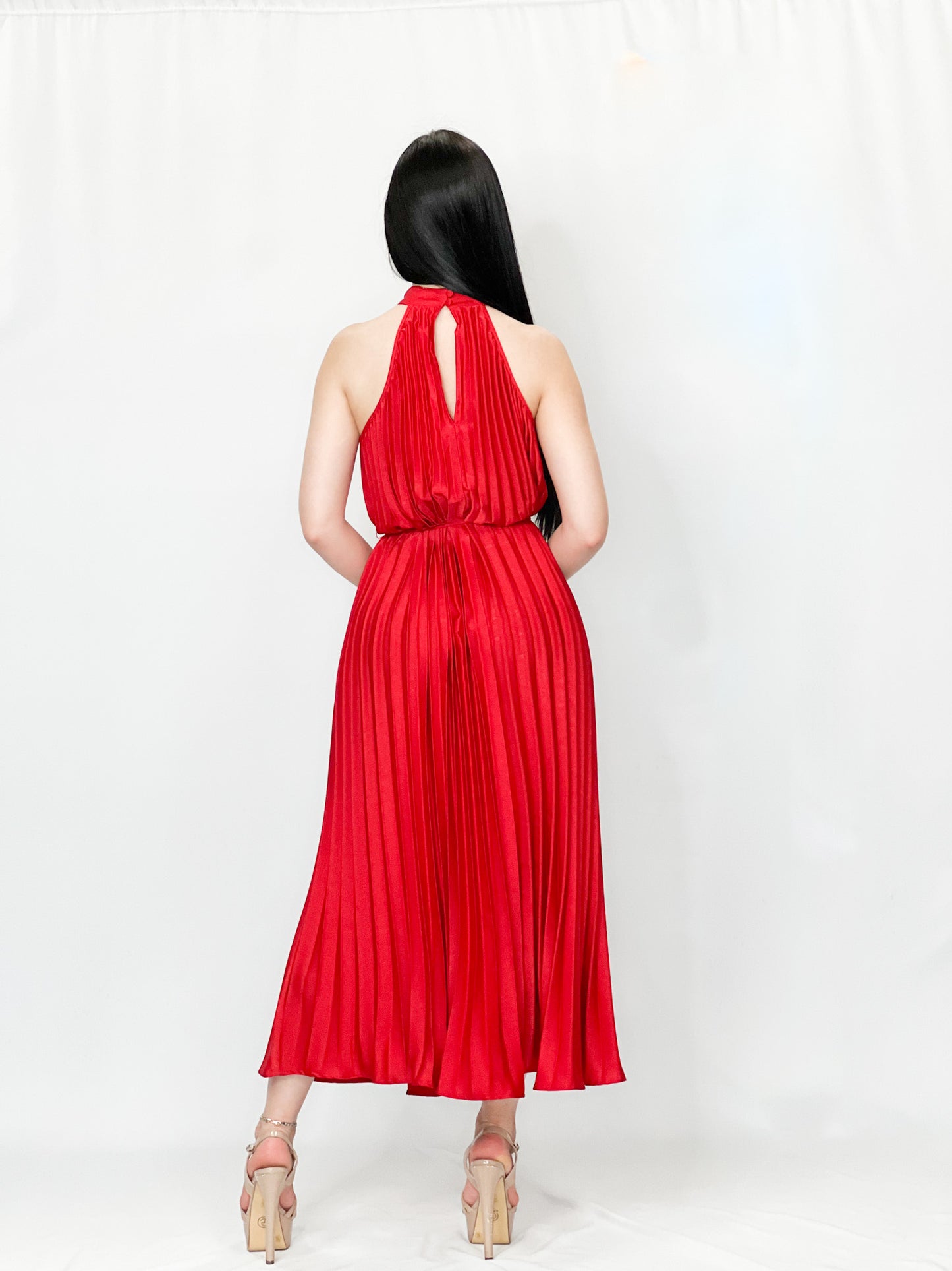 Pleated Long Dress