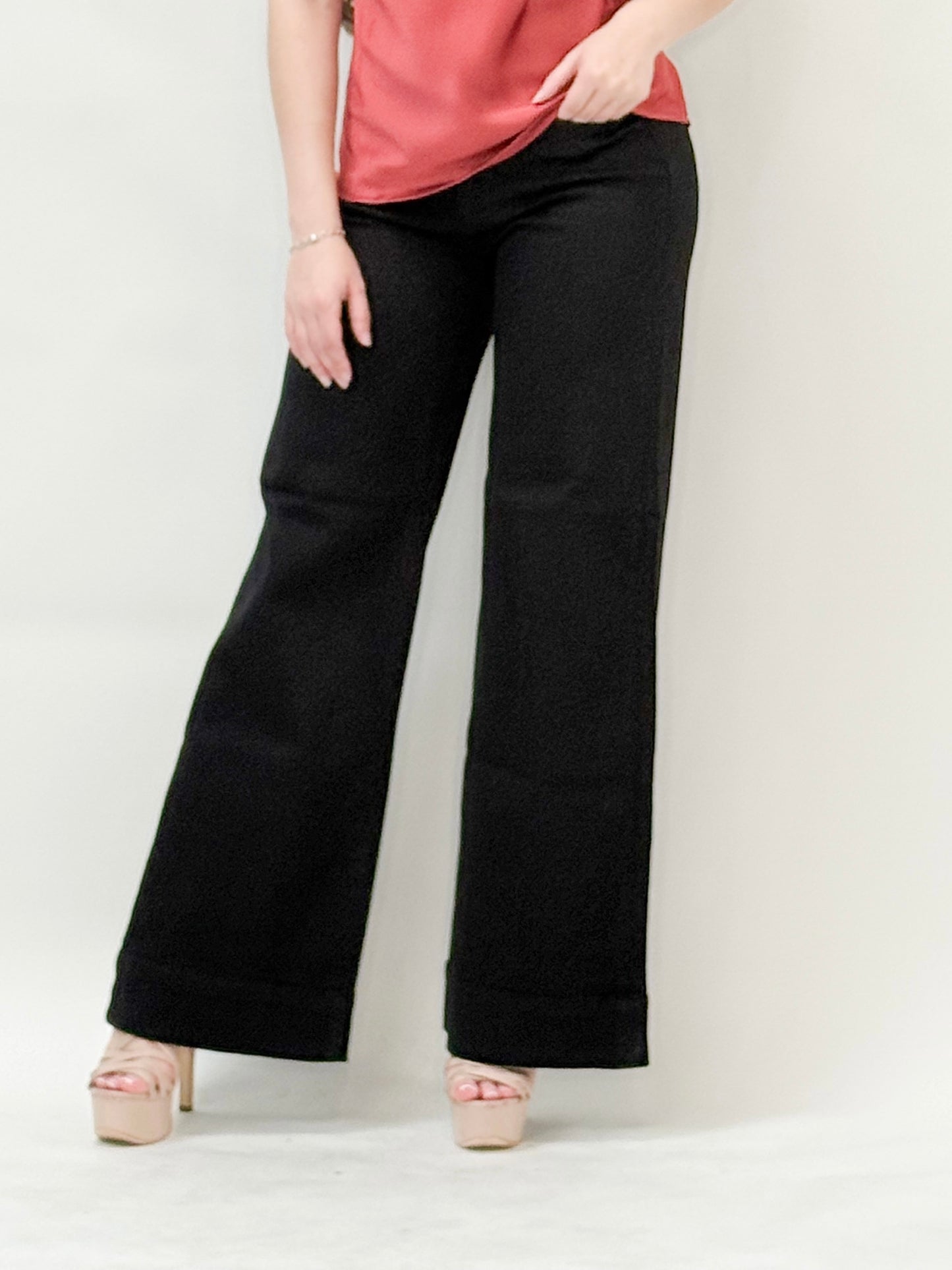 Black Wide-Leg Trousers