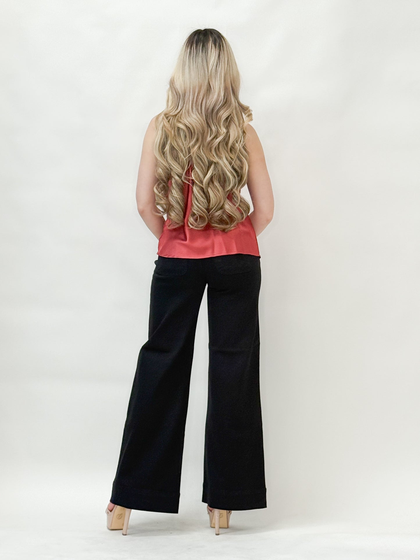 Black Wide-Leg Trousers