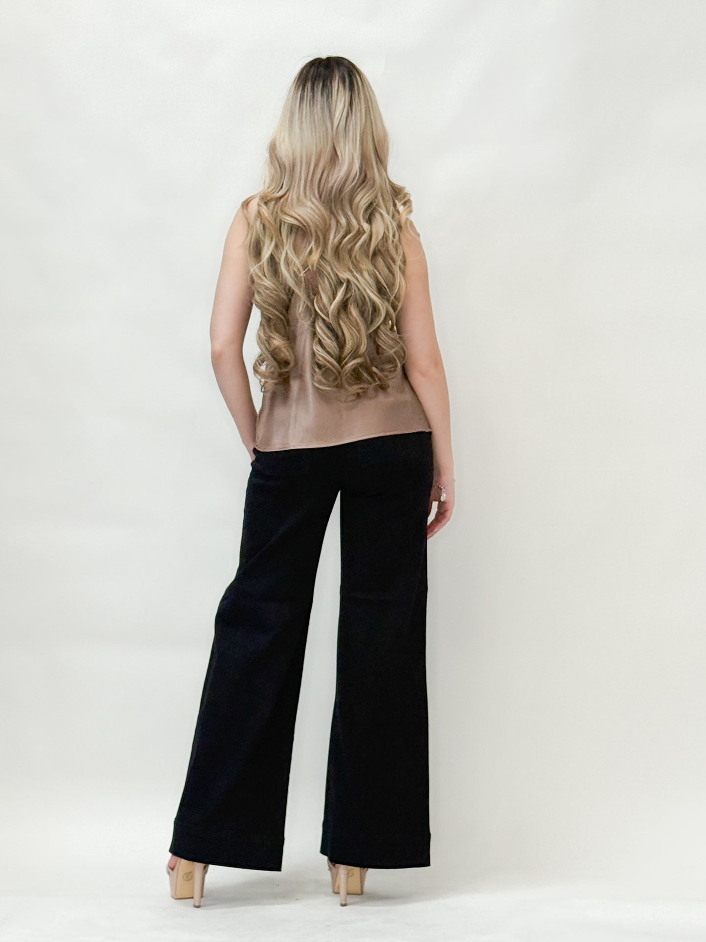 Black Wide-Leg Trousers