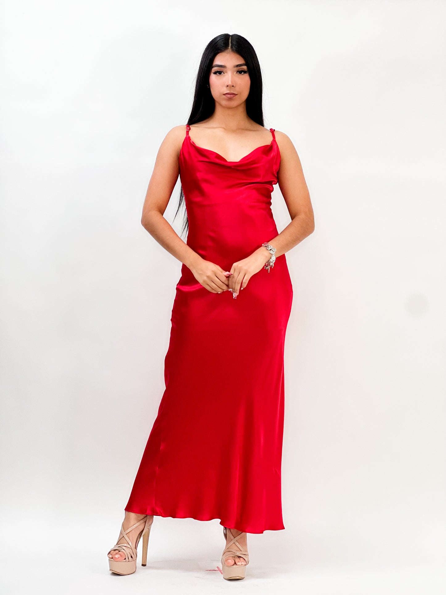 COWL NECK SLIP MAXI DRESS