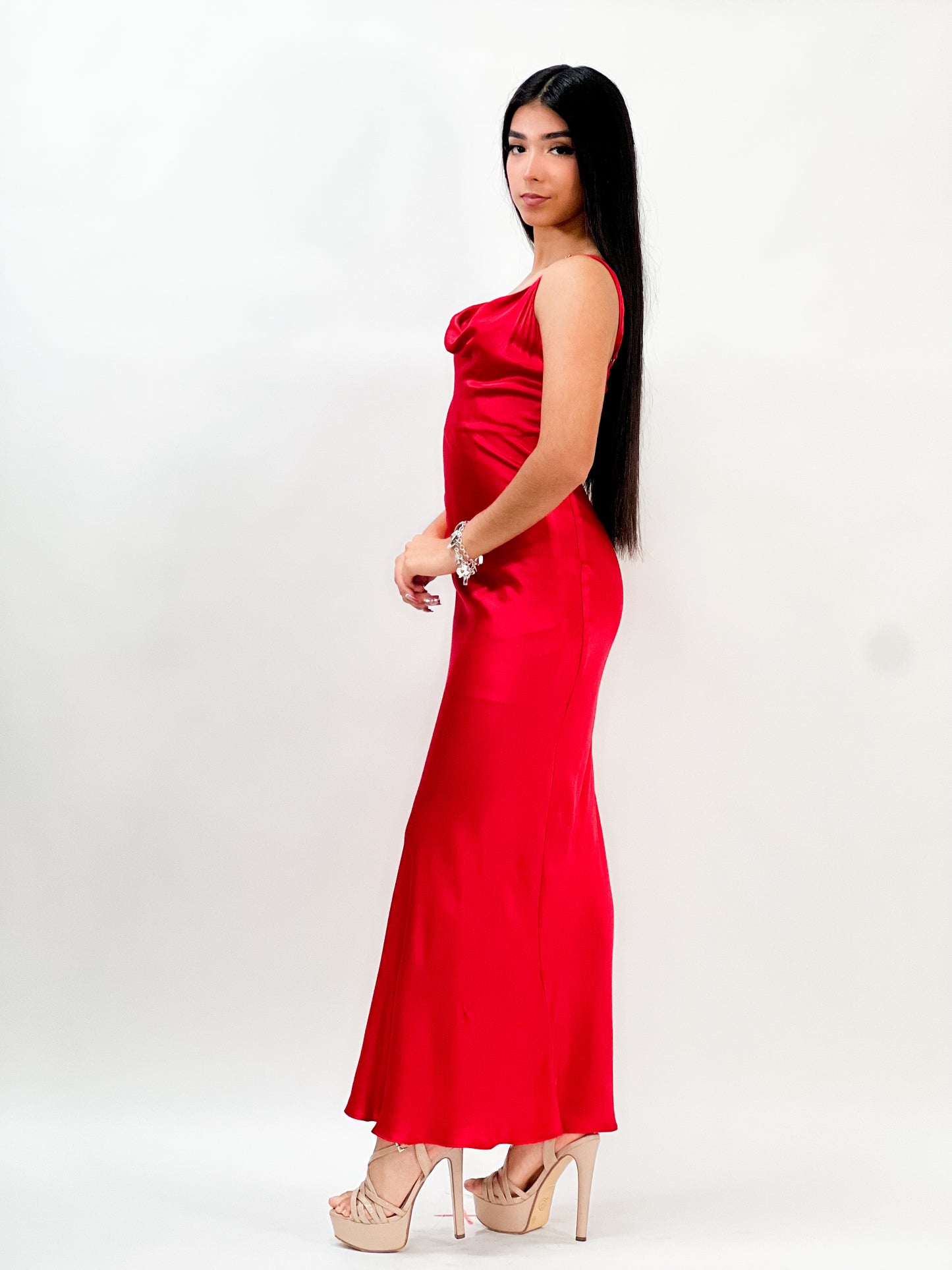COWL NECK SLIP MAXI DRESS