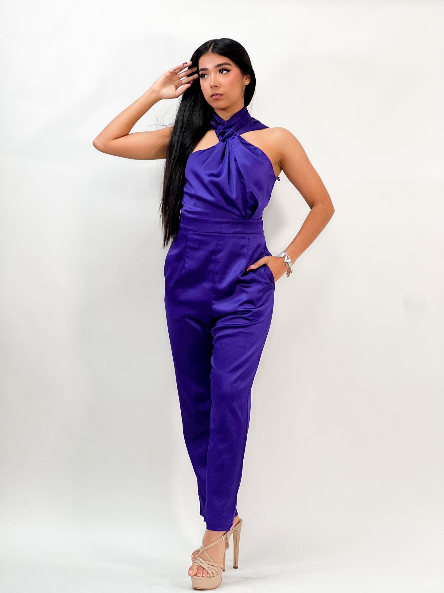 Mock Neck Jumpsuit