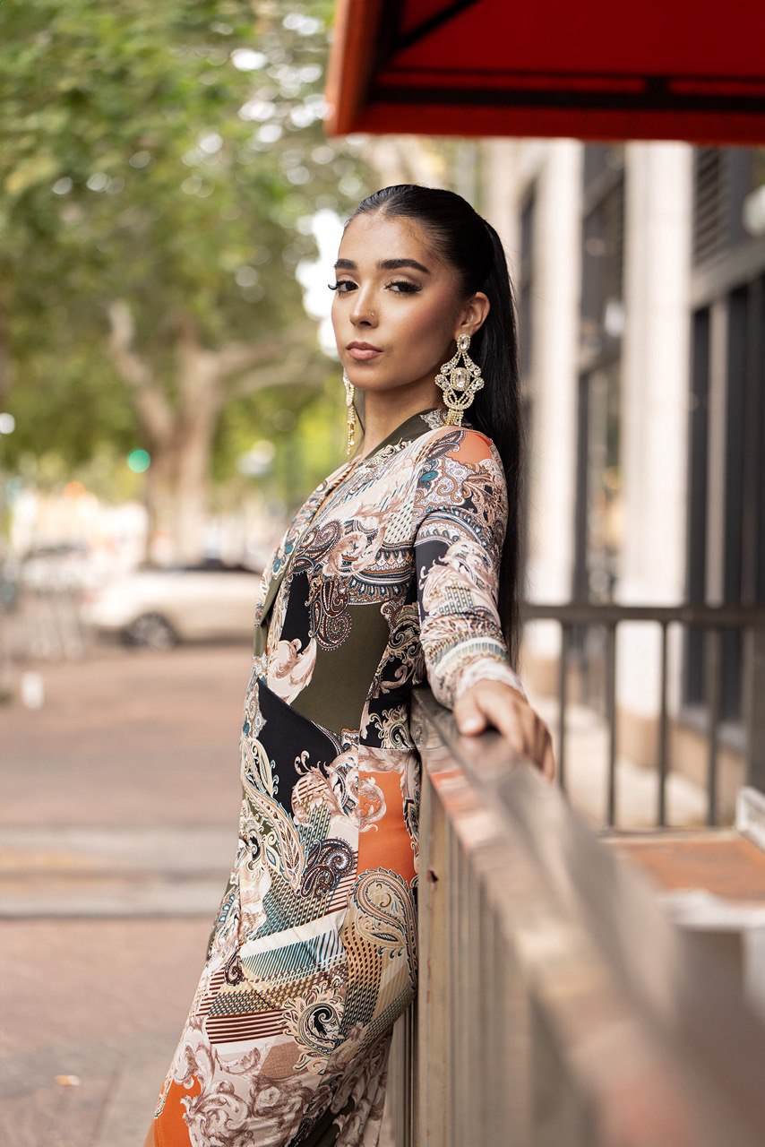 Print Midi Dress