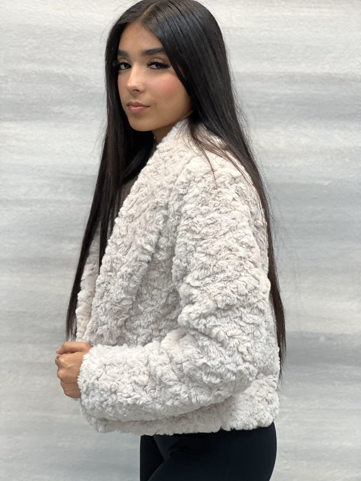 Teddy Bear Fur Jacket