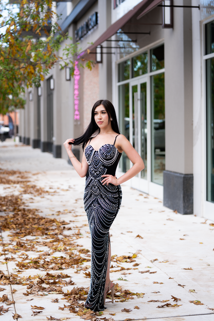 rhinestone mesh maxi dress Wholesale Vibrant Rhinestone Mesh Maxi Dress for your store