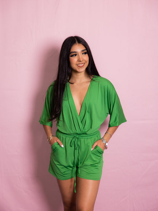 Elastic Waist Romper