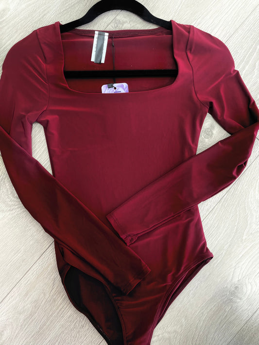Long Sleeve Square Neck Bodysuit