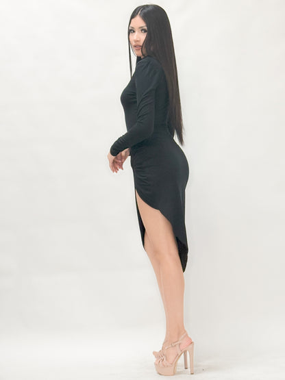 Open Side Midi Dress