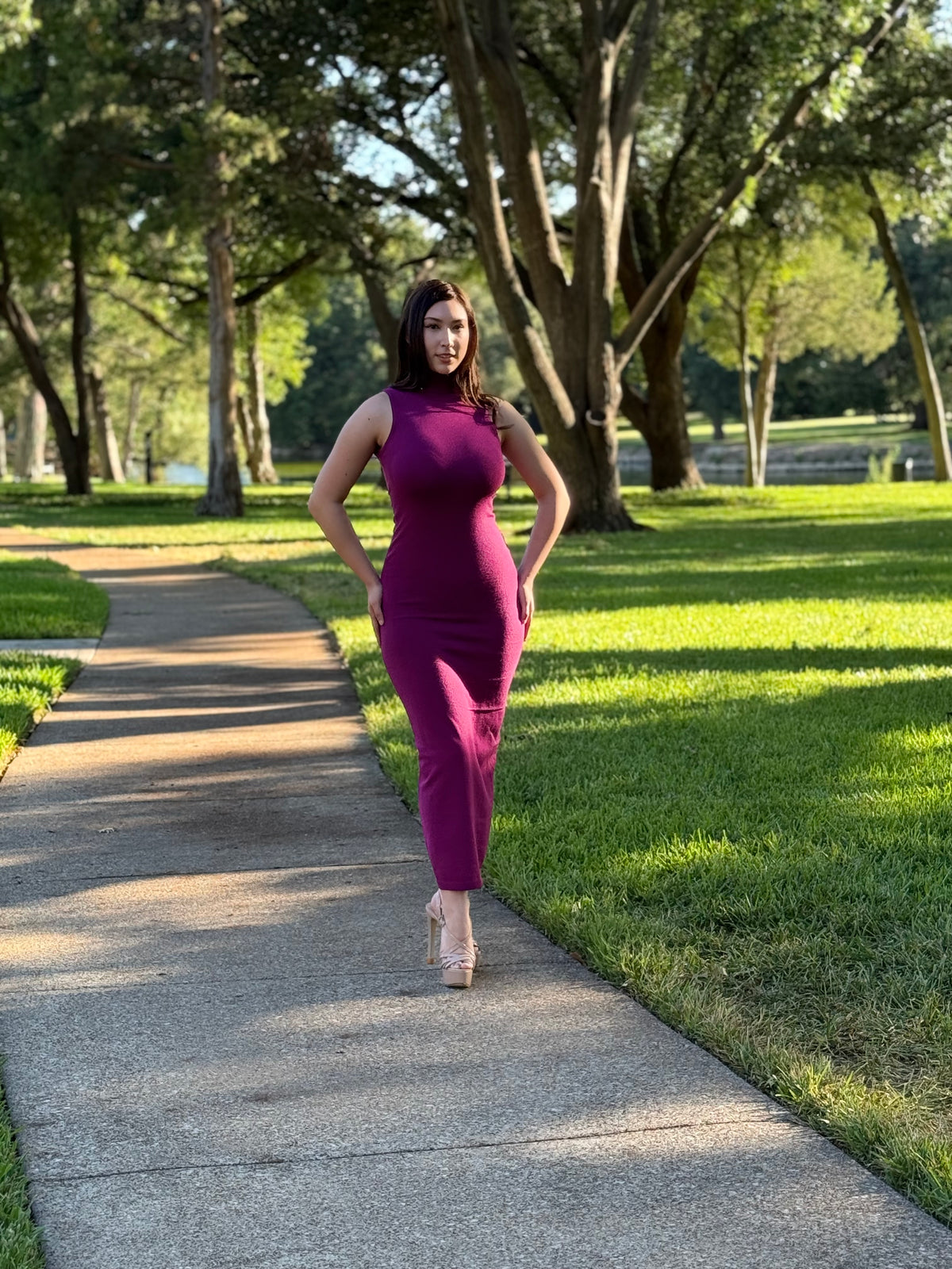 Turtleneck Maxi Dress