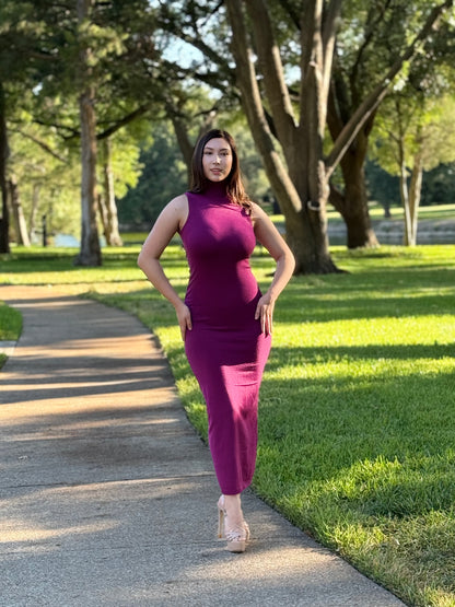 Turtleneck Maxi Dress