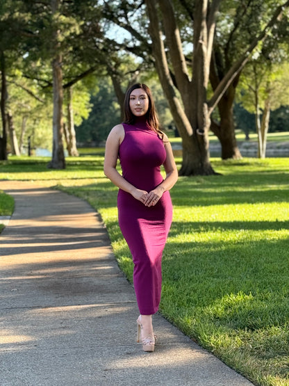 Turtleneck Maxi Dress