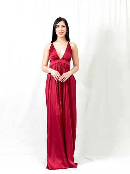 Satin Maxi Dress