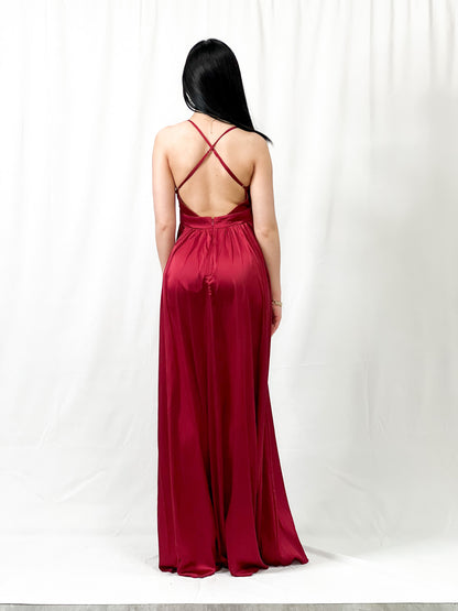 Satin Maxi Dress