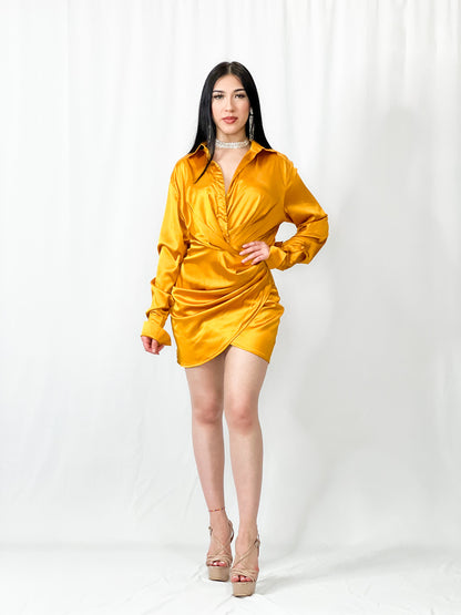 Satin Mini Dress