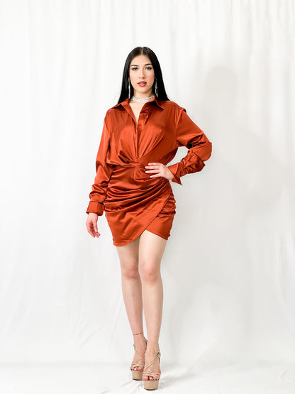 Satin Mini Dress