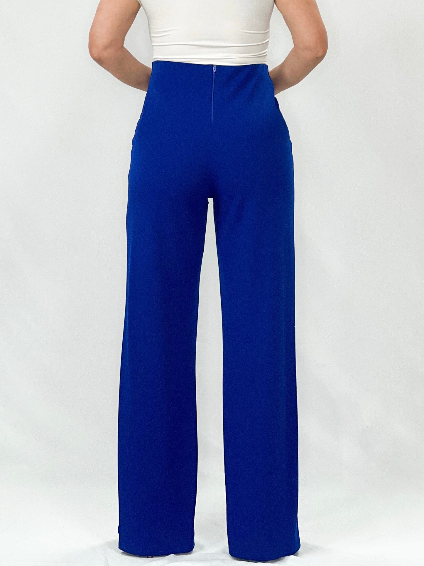 Crepe Pants With Side Buttons