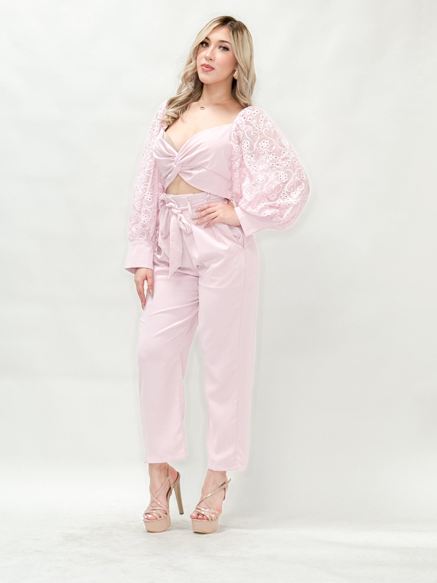 Sweetheart And Puffer Sleeve Set