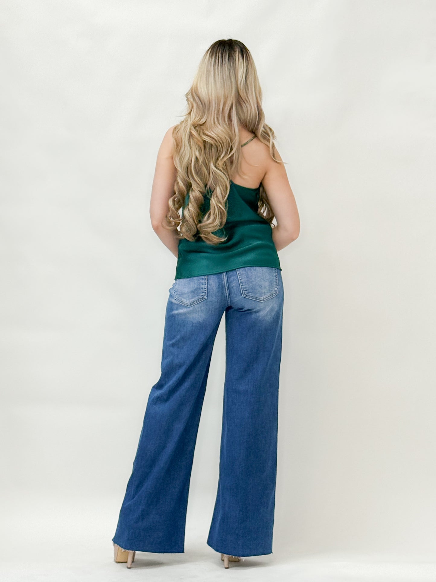 High-Waisted Wide-Leg Jeans