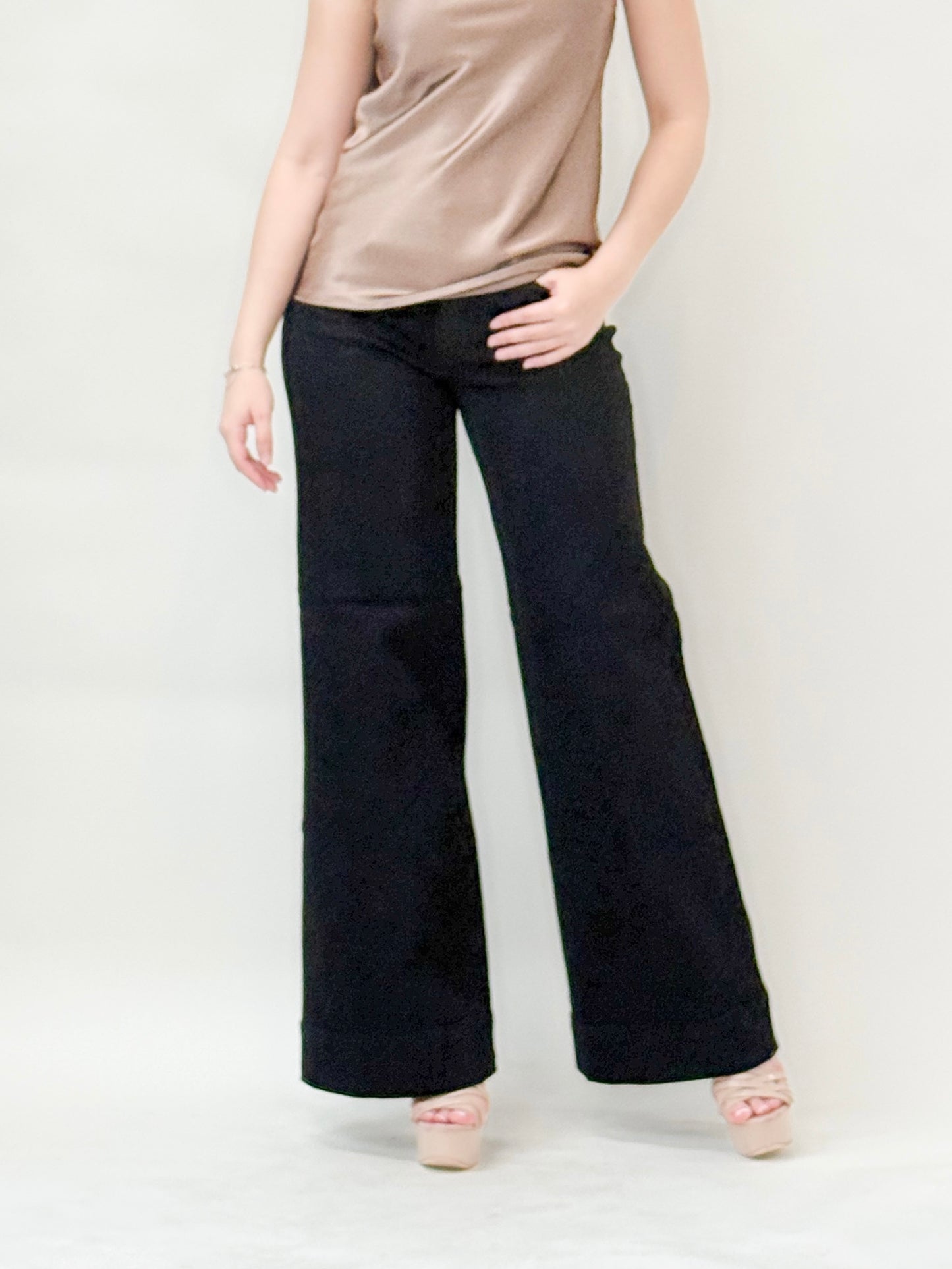 Black Wide-Leg Trousers