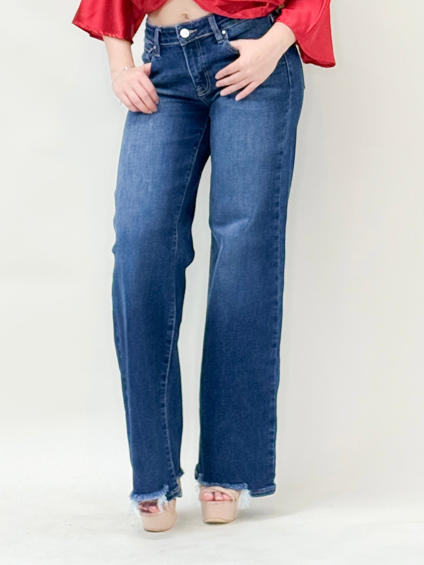 Straight-Leg High-Rise Jeans