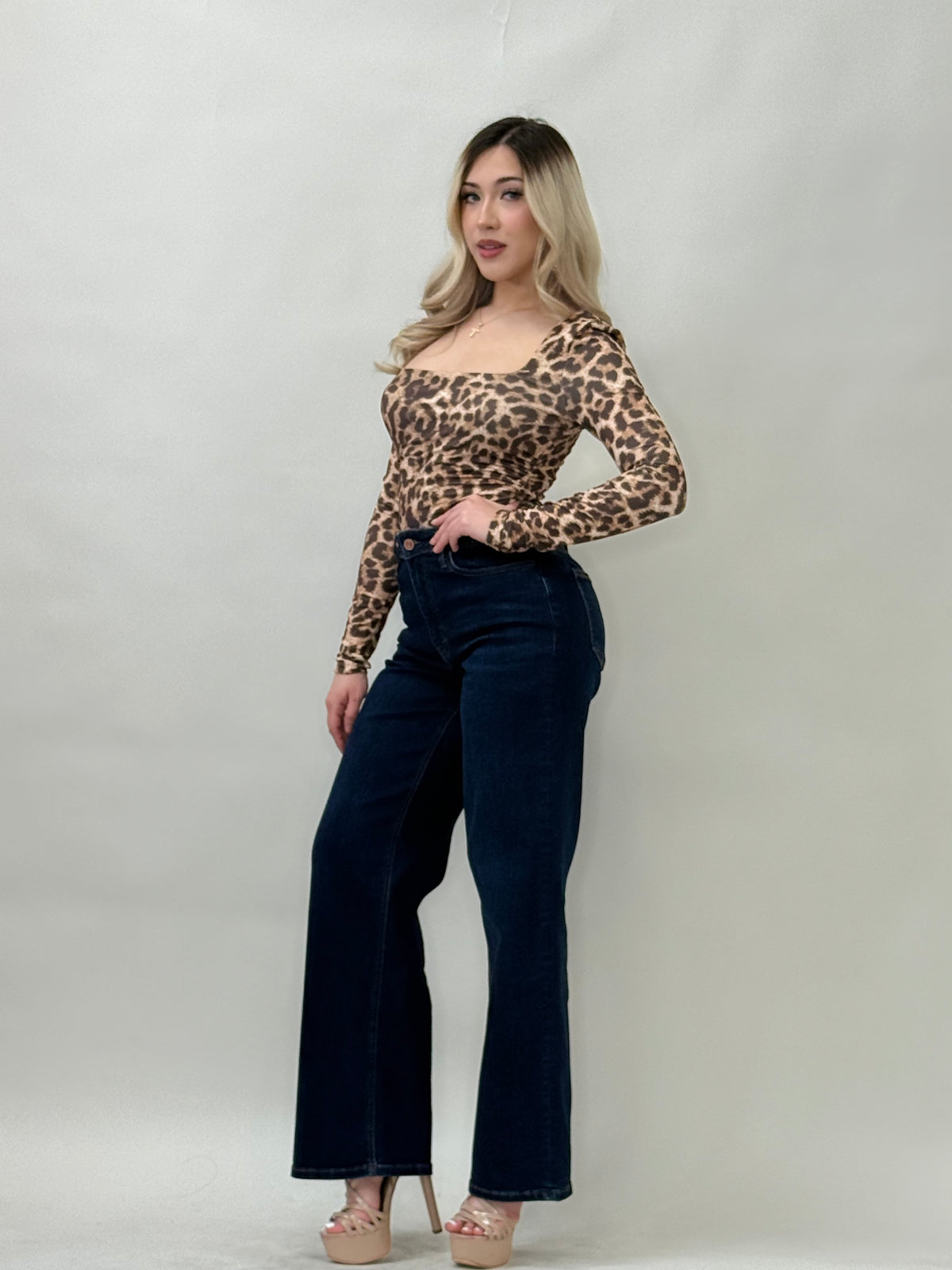 Leapord Long Sleeve Bodysuit