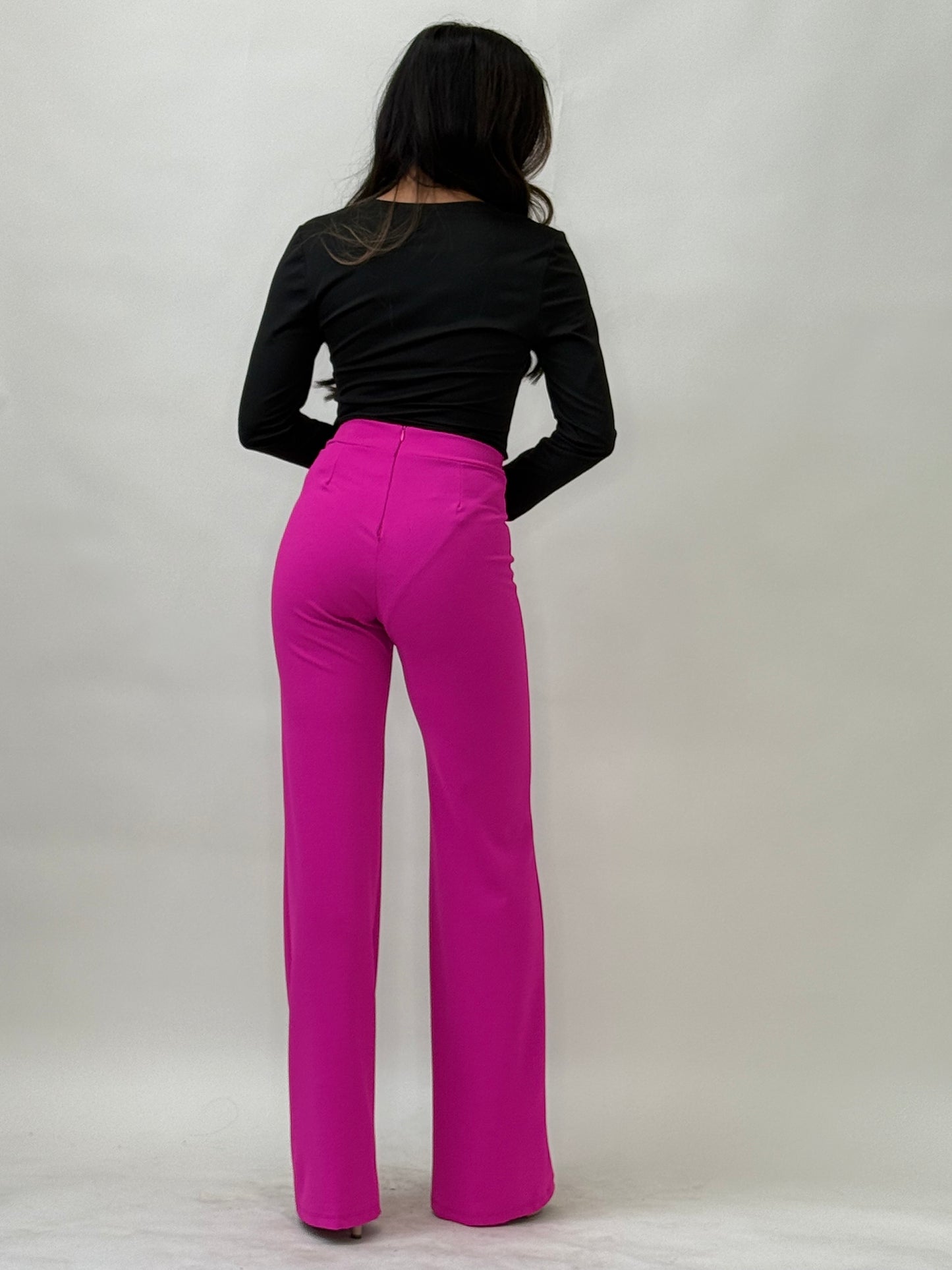 Wide Leg Pants With Belt