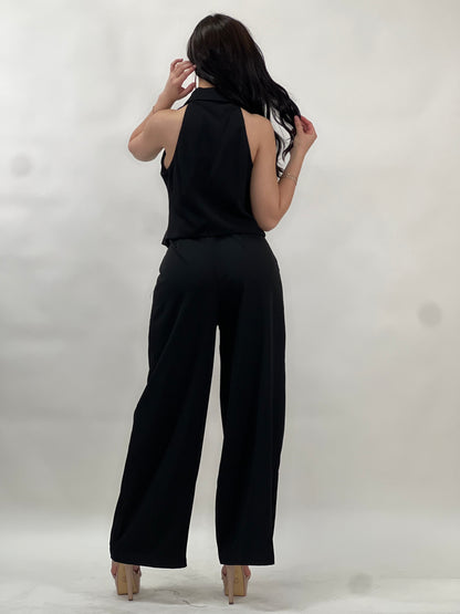 Vest Top And High Waisted Long Pants Set