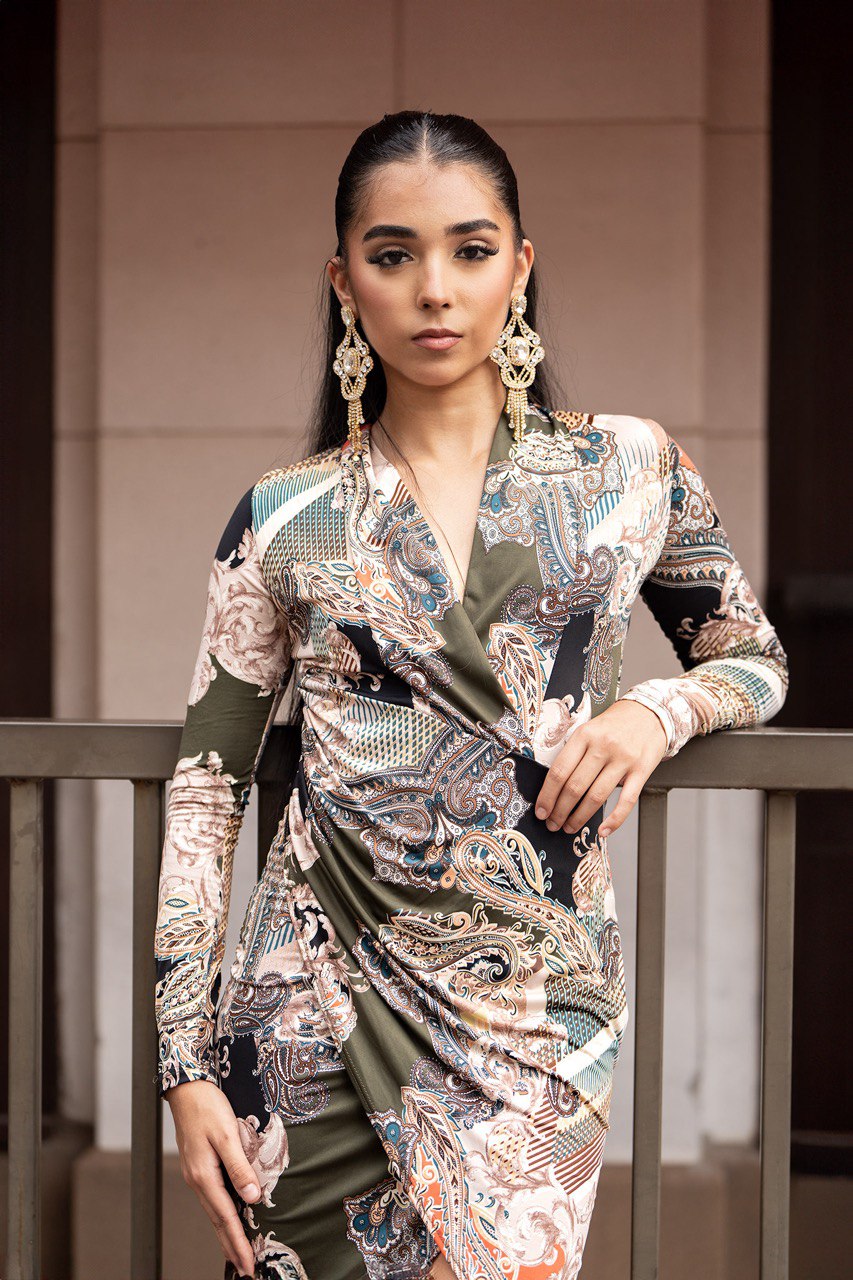 Print Midi Dress