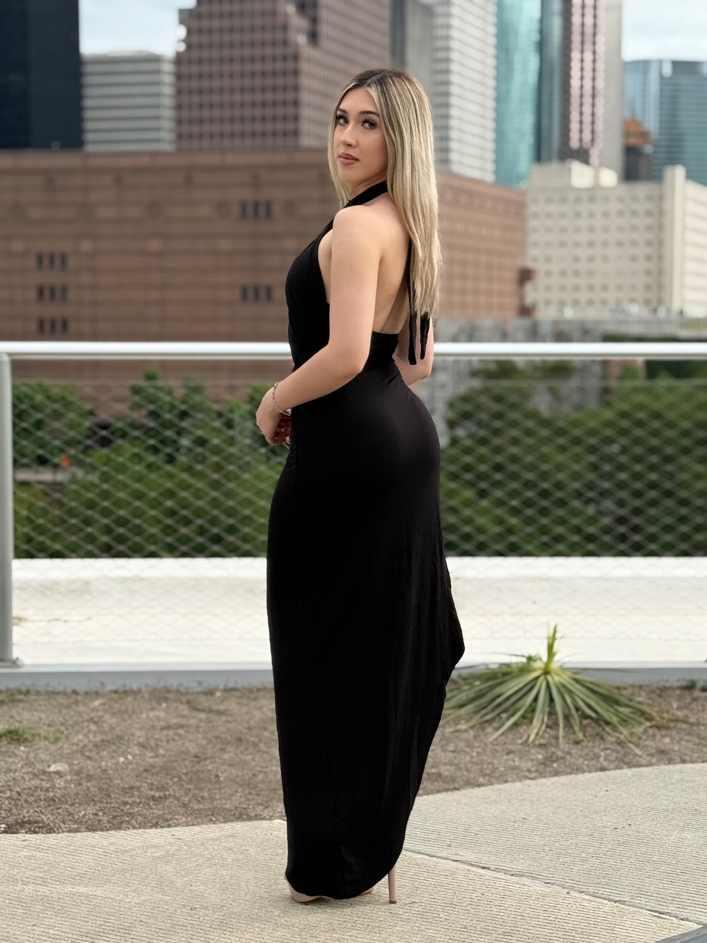 Midnight Muse Cutout Maxi Dress