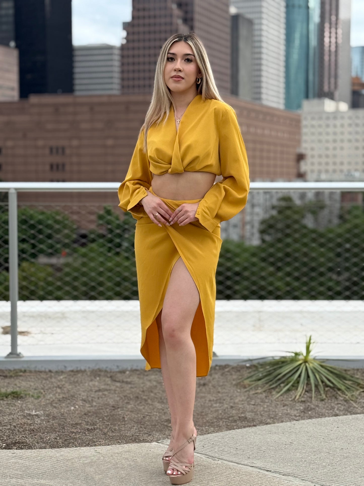 Golden Hour Two-Piece Skirt Set