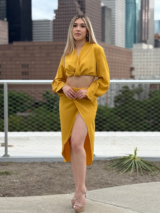 Golden Hour Two-Piece Skirt Set