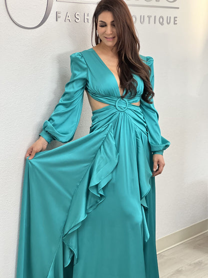 Satin Maxi Dress