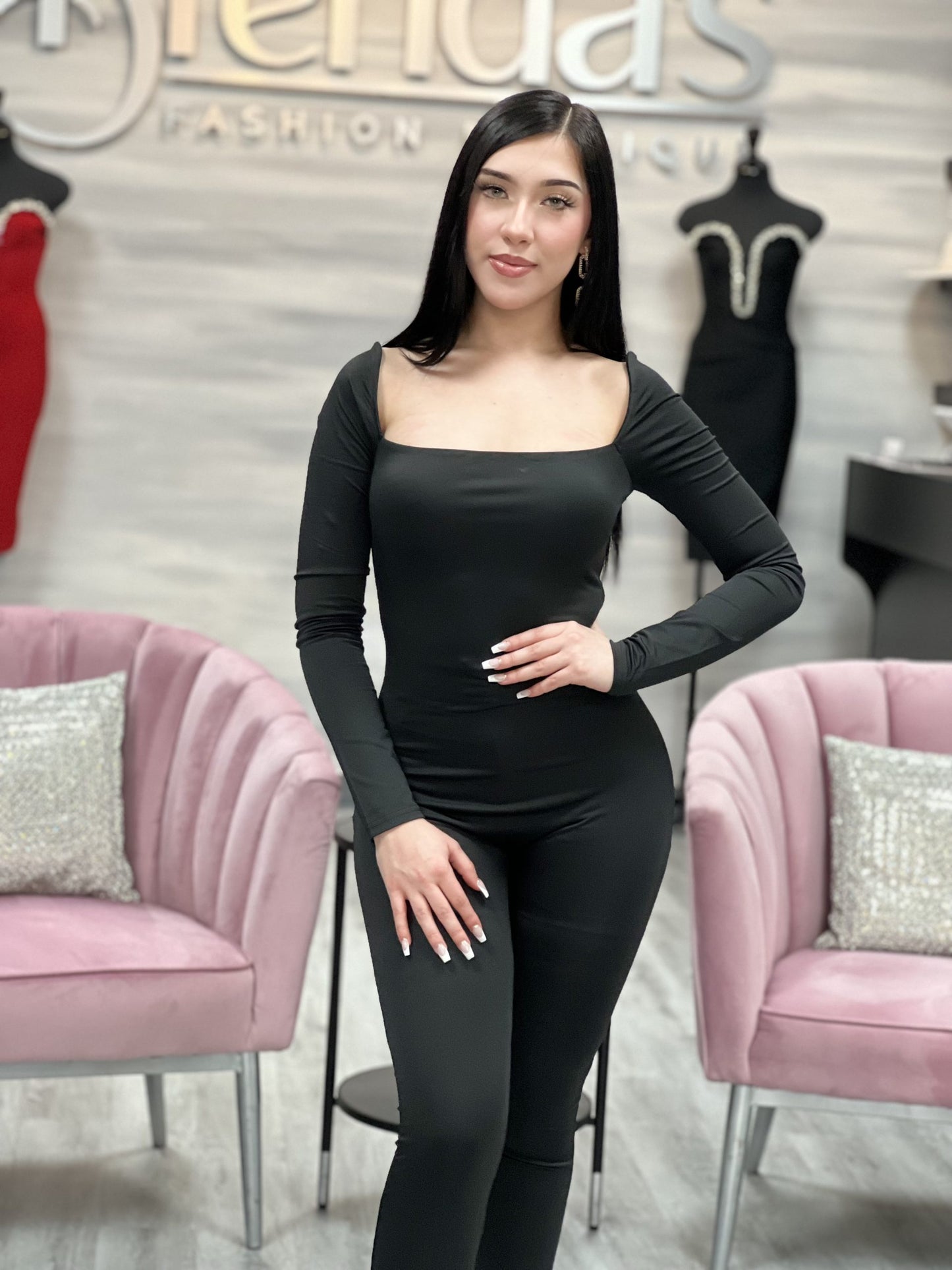 Square Neck Jumpsuit