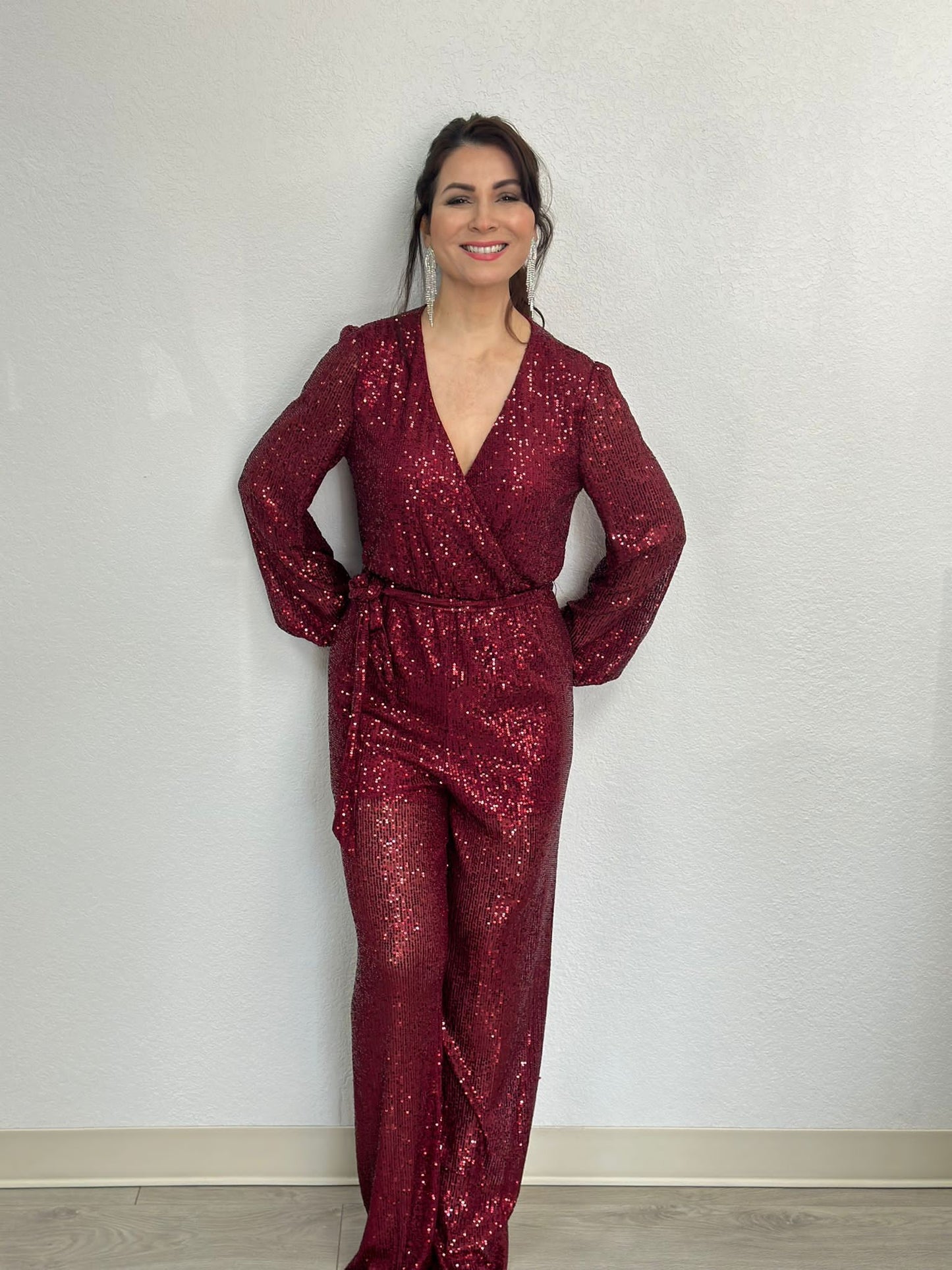 Sequin Mesh Jumpsuits